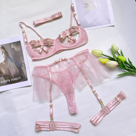 Women's Sexy Fashion Heavy Craft Strap Lingerie Costume