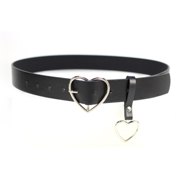 Chic Heart Pin Women's Belt