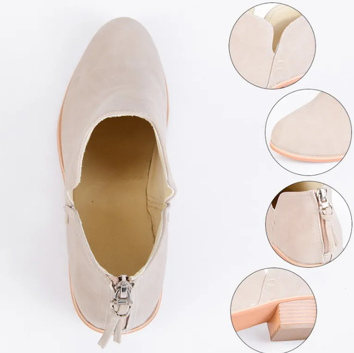 Casual Leather Women's Booties
