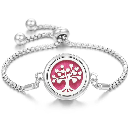 Stainless Steel Aromatherapy Diffuser Locket Bracelet – Adjustable Box Chain with Essential Oil Pad | The Pretty Pistol