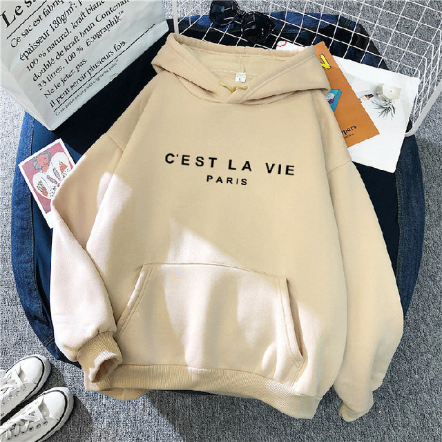 Women’s Printed Paris Hoodie up to 3XL