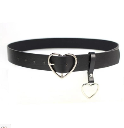 Chic Heart Pin Women's Belt