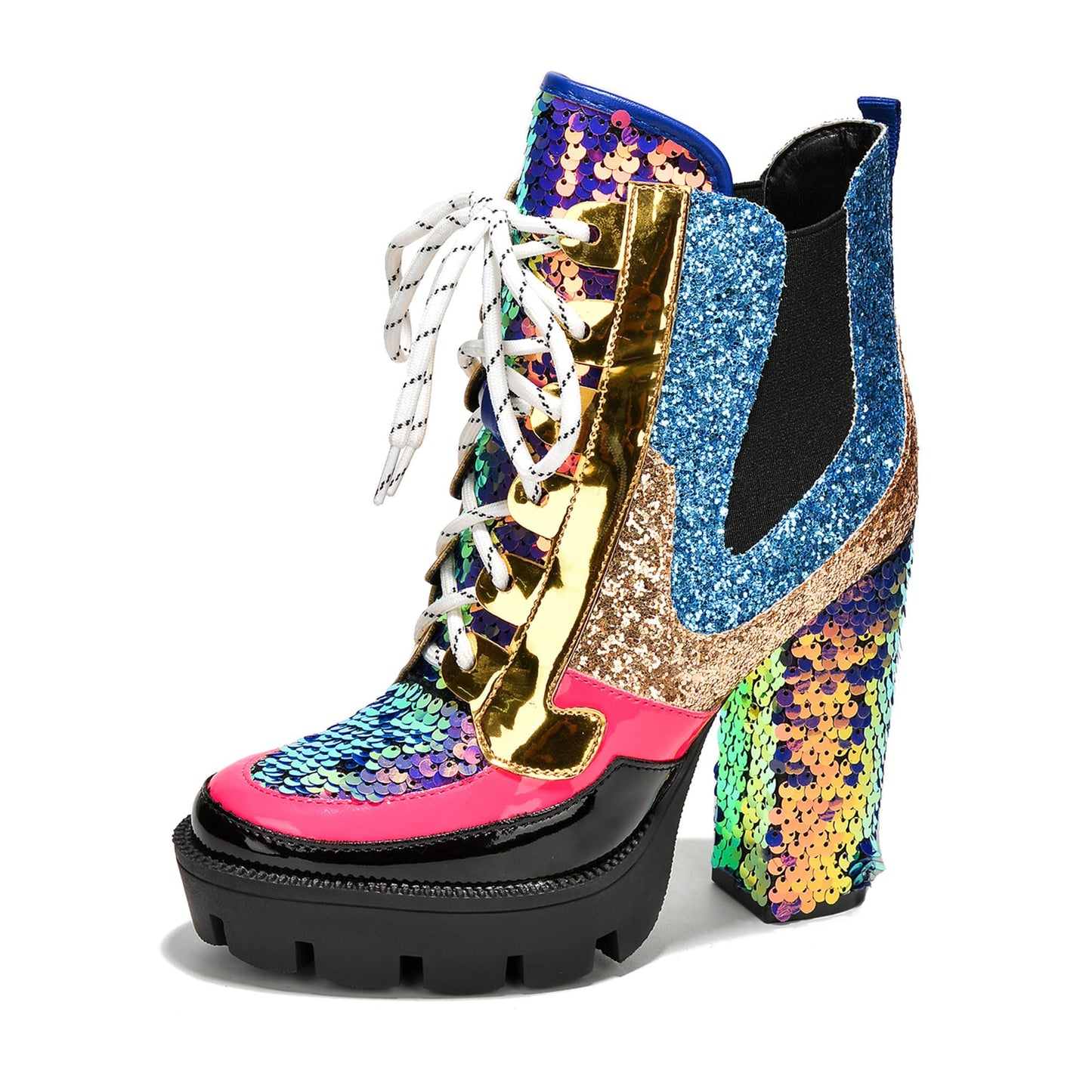 Cape Robbin Ankle Boots for Women Short - Womens Ankle Boots & Booties - Rhinestone Cowboy Boots for Women (Nell)