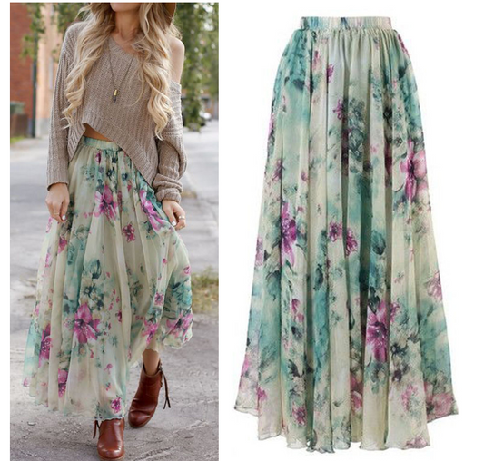 Bohemian Maxi Skirt