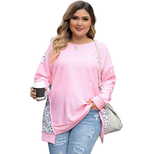 Loose-Fit Printed Long Sleeve Sweatshirt for Women in L-XXXL