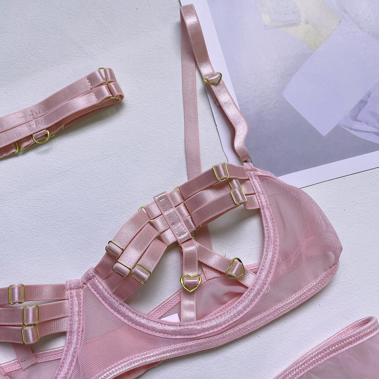 Women's Sexy Fashion Heavy Craft Strap Lingerie Costume