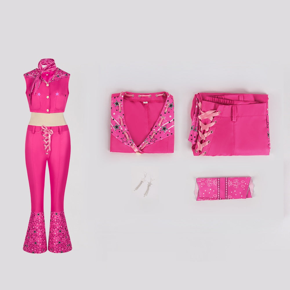 Women's Western Barbie Costume Set