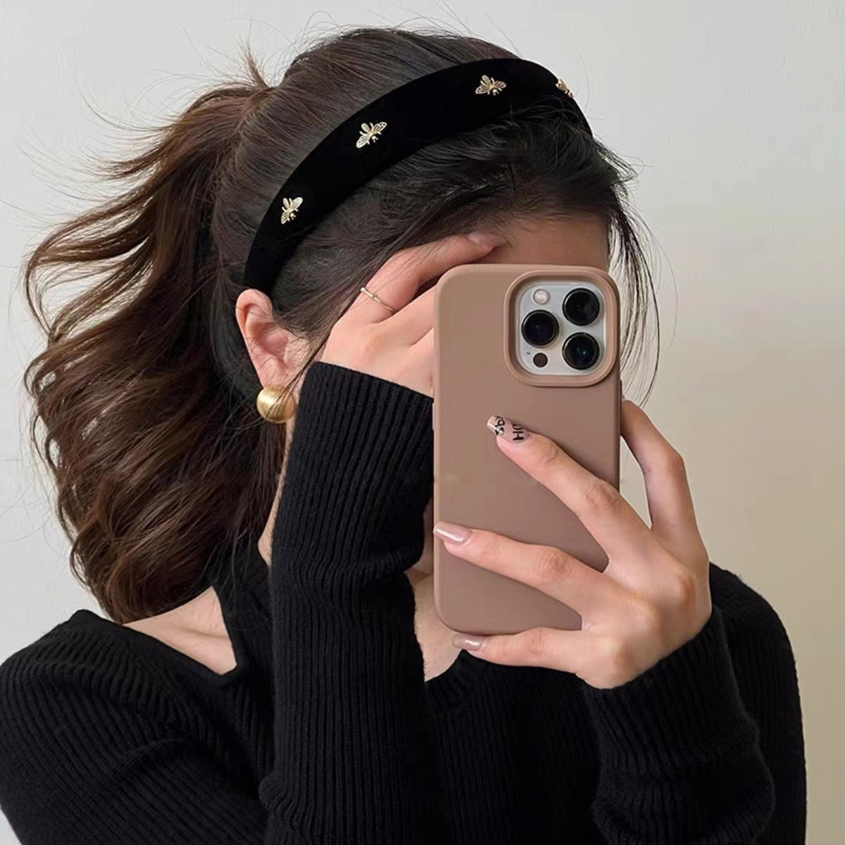 Velvet Bee Fabric Headband for Women