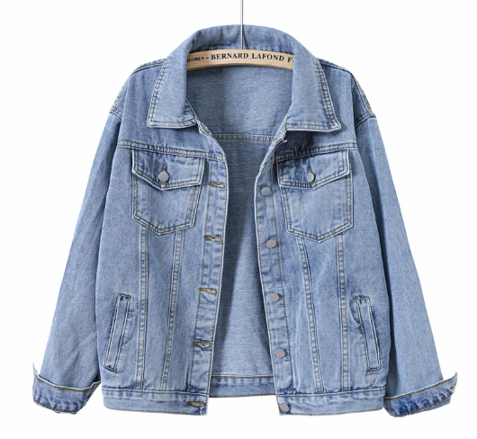 Loose Fit Denim Jacket for Women up to 5XL