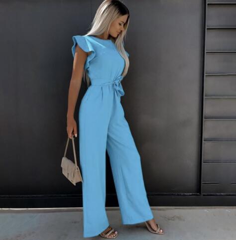 Claudia Ruffle Strap Jumpsuit (One Piece)