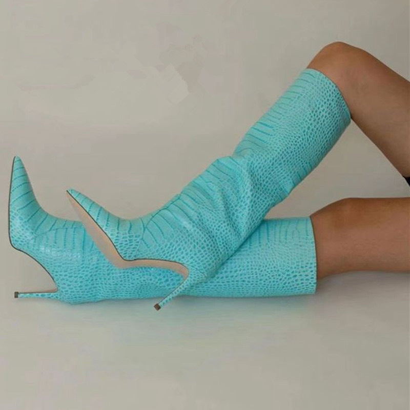Fashion Tall Heeled Boots for Women (Plus Size)