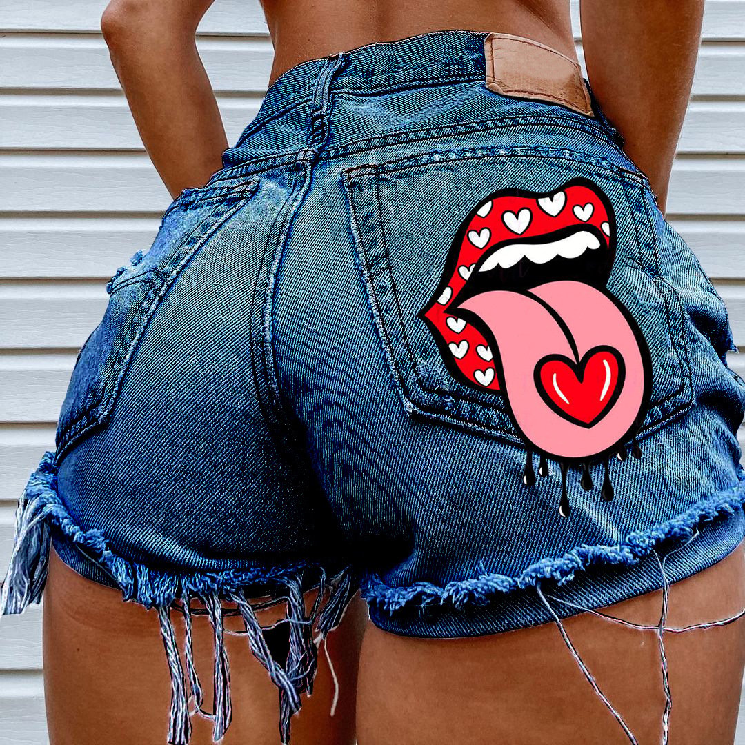 Hipster Denim Shorts for Women up to 4XL