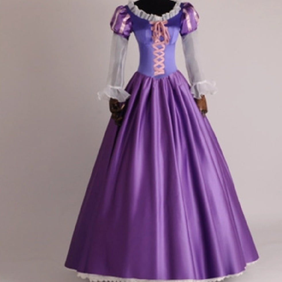 Rapunzel Princess Costume Dress for Performances