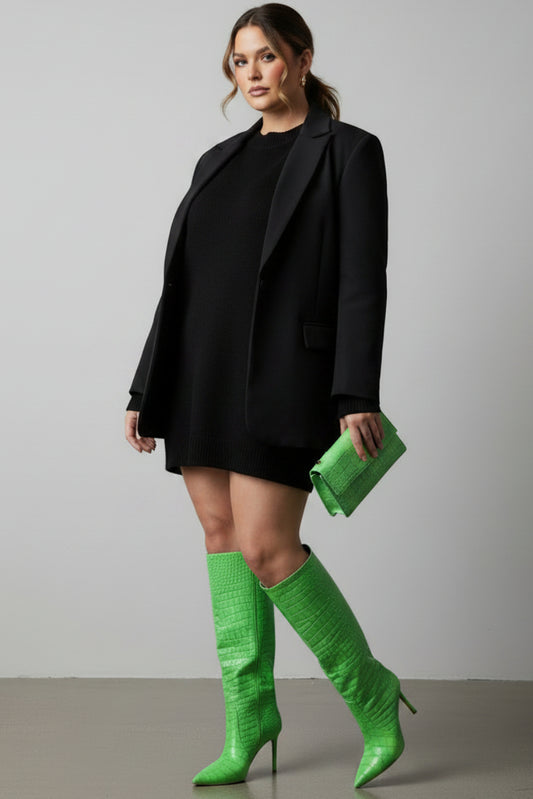 Fashion Tall Heeled Boots for Women (Plus Size)