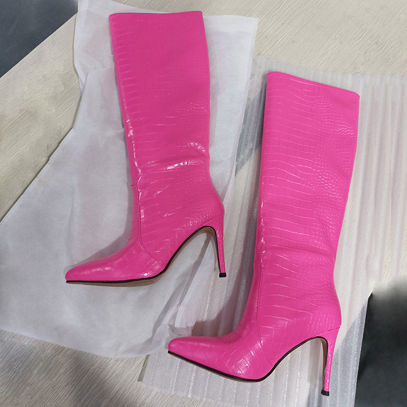 Fashion Tall Heeled Boots for Women (Plus Size)