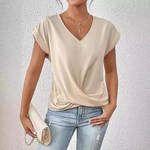 Chic Knot Waist T-Shirt up to 3XL