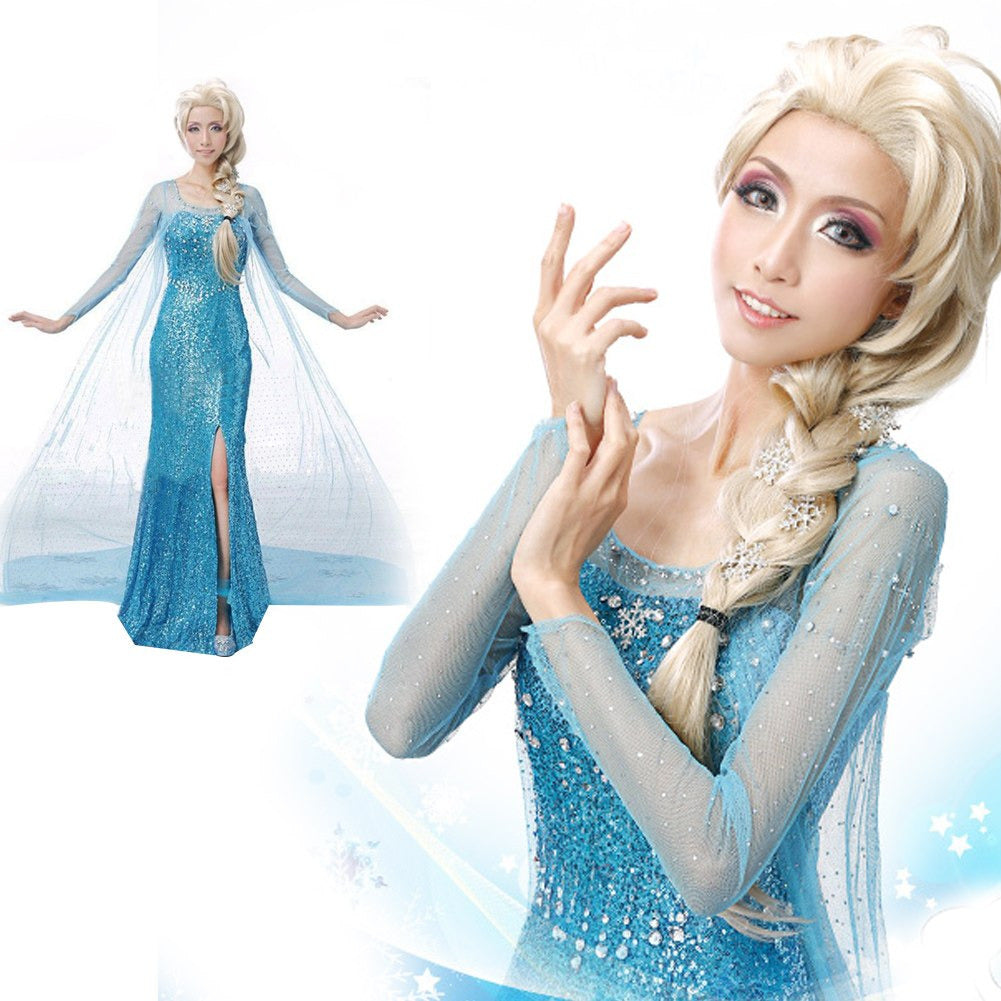 Frozen Elsa Cosplay Costume Dress for Performances