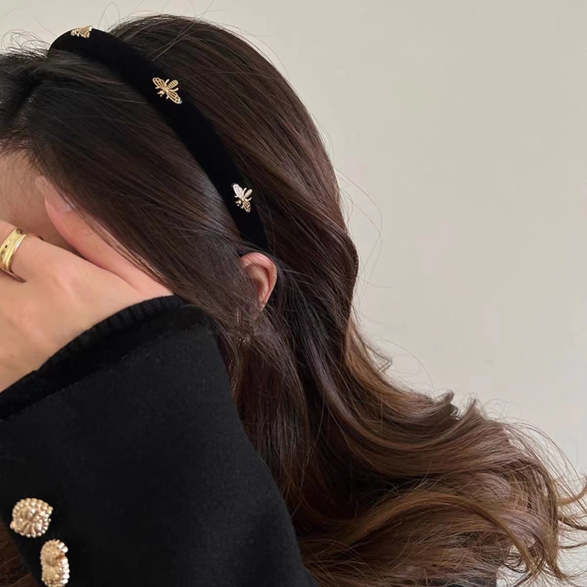 Velvet Bee Fabric Headband for Women