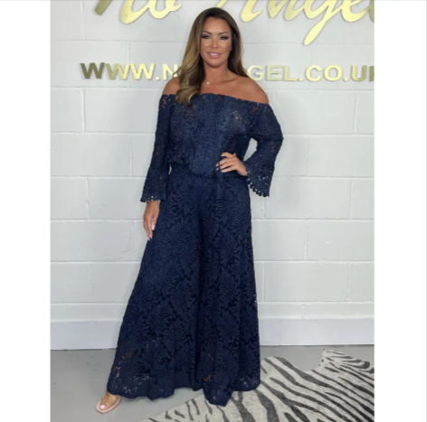 Lace Blouse & Pants Fashion Set in sizes up to 5XL