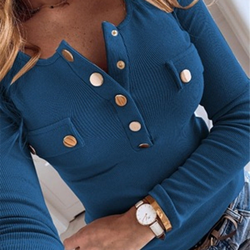 Women's Casual Elegant Autumn T-shirt - Trendy Style up to 5XL