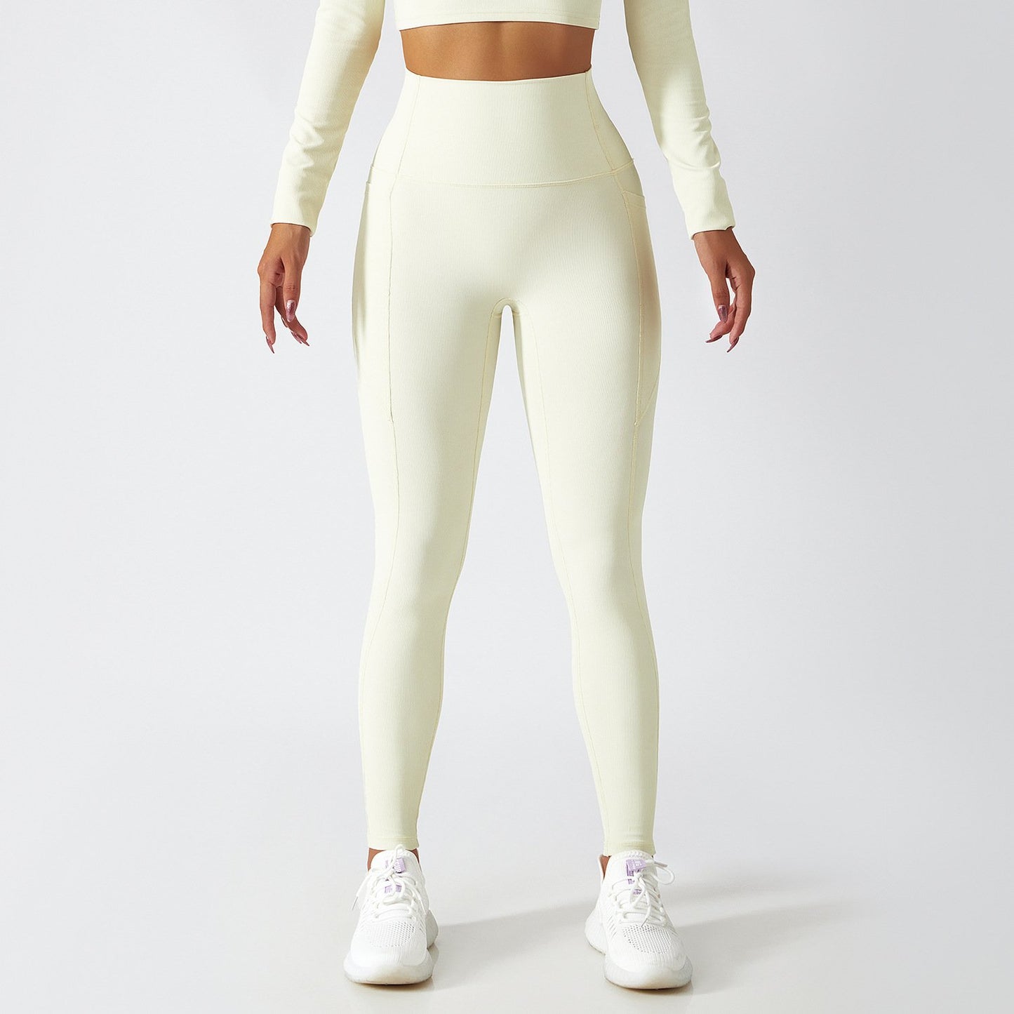 High Waist Peach Hip Lifting Yoga Leggings for Women