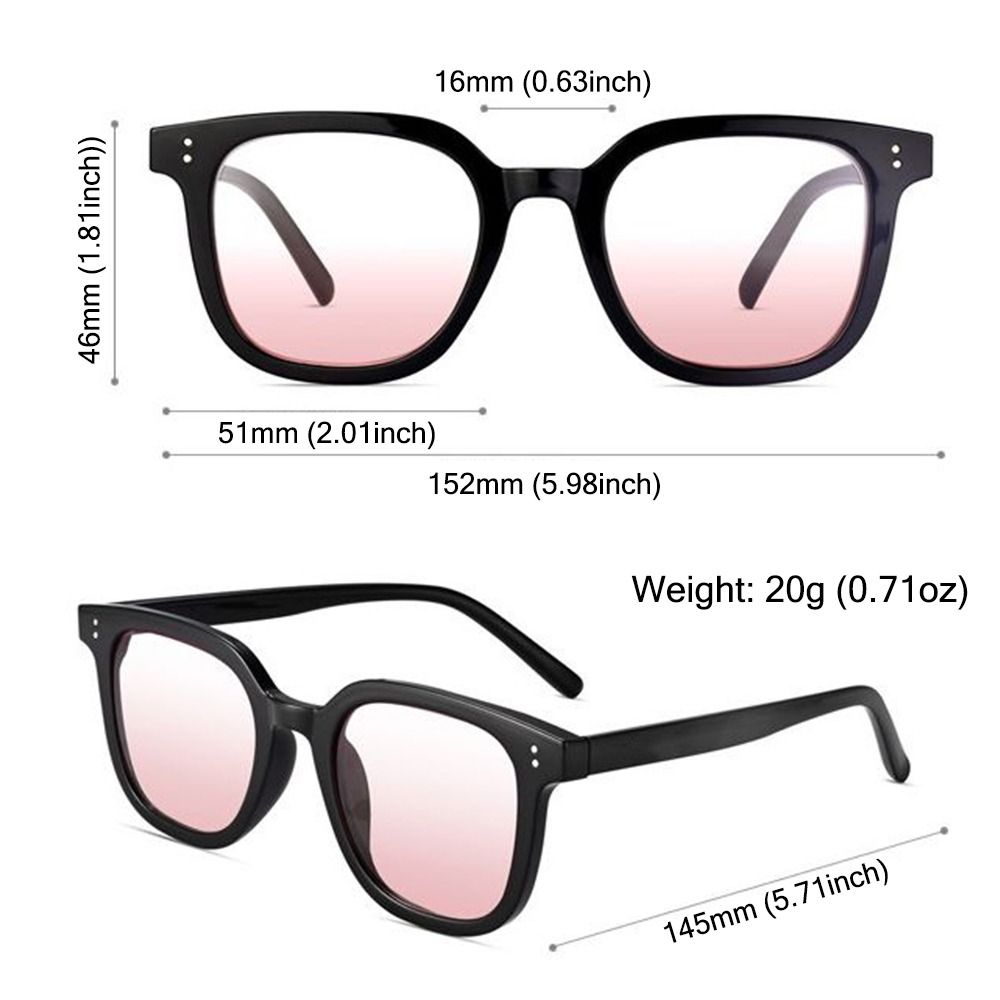 Gradient Blush Square UV400 Protective Sunglasses