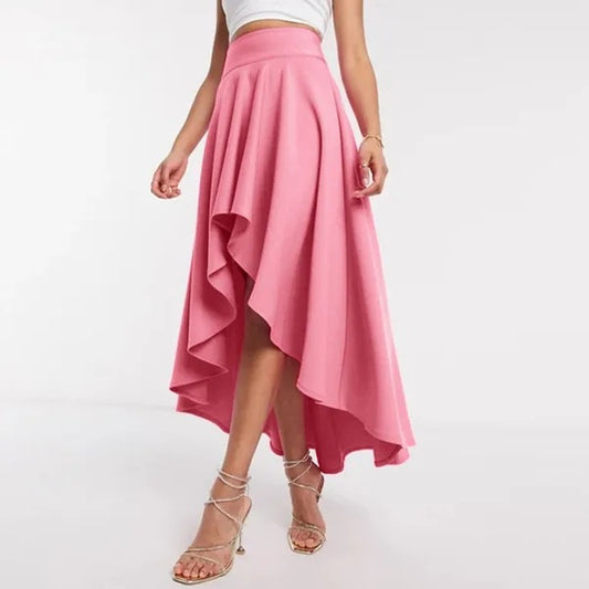 Chic Asymmetric Midi Skirts S-5XL