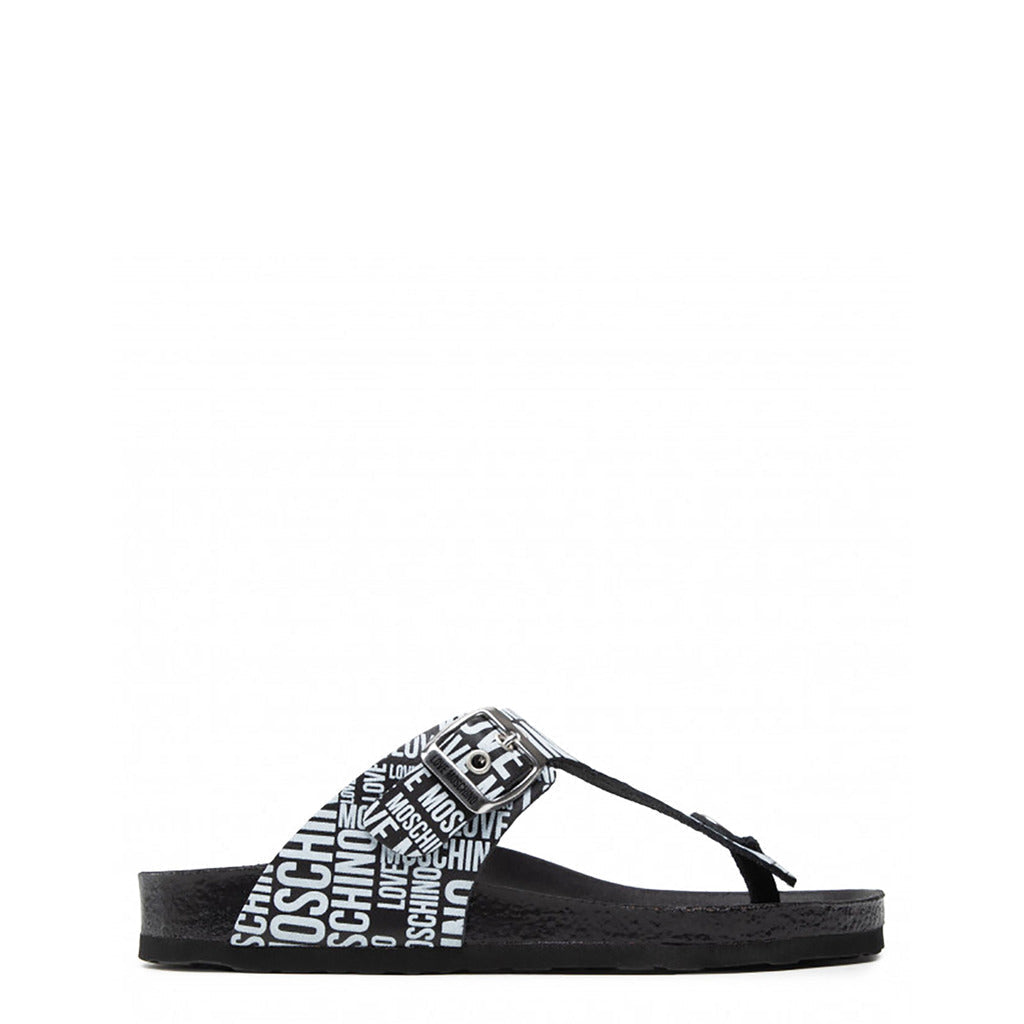 Love Moschino Logo Flip Flops Sandals