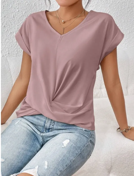 Chic Knot Waist T-Shirt up to 3XL