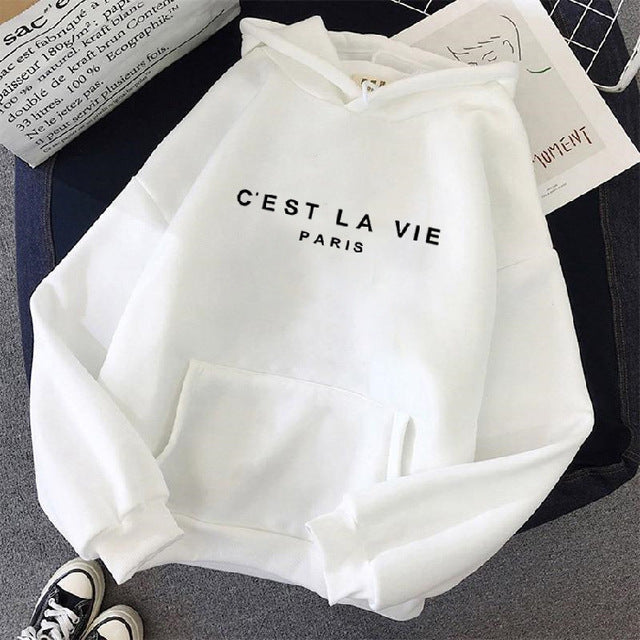 Women’s Printed Paris Hoodie up to 3XL