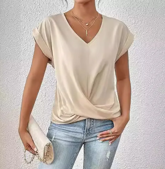 Chic Knot Waist T-Shirt up to 3XL