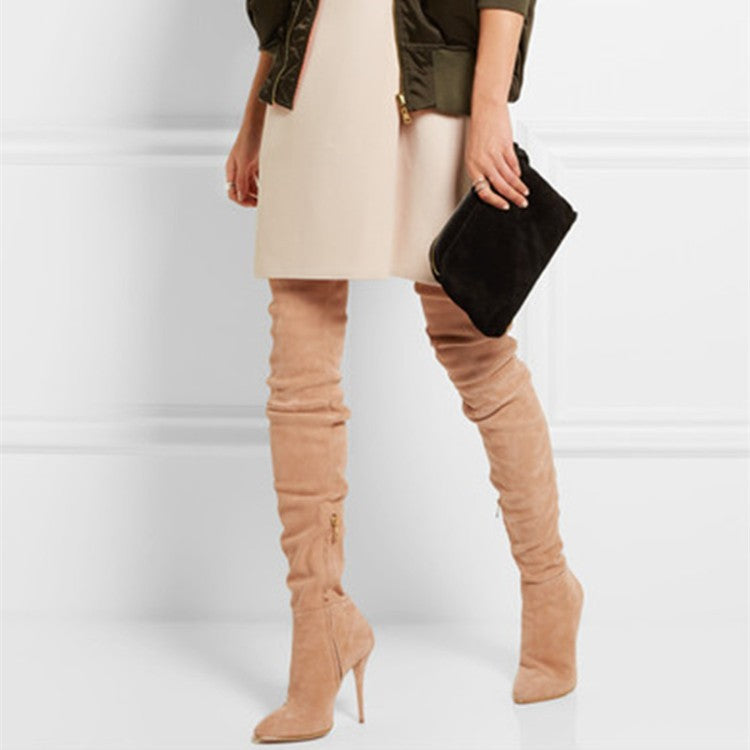 New Plus Size Over-the-Knee Stiletto Boots for Women