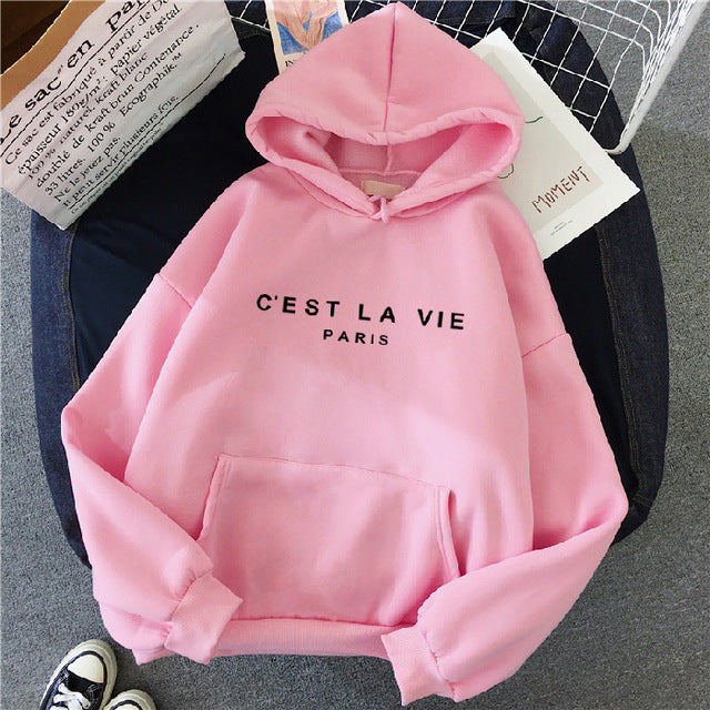 Women’s Printed Paris Hoodie up to 3XL