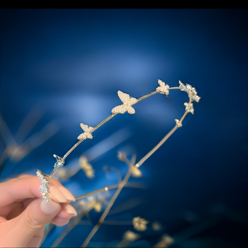 Exquisite Pearl Butterfly High-End Feminine Headband