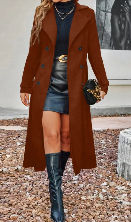 Double Breasted Coat For Women
