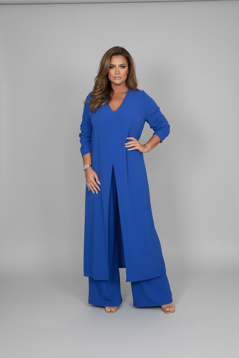 Lenka® Women's Two-Piece Set with Long Top and Pants