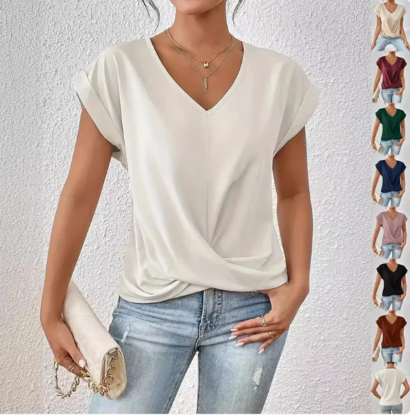 Chic Knot Waist T-Shirt up to 3XL